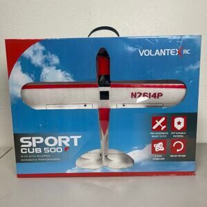 Volantex RC Airplane 2.4GHz 4CH Red Sport Cub 500mm 6 Axis